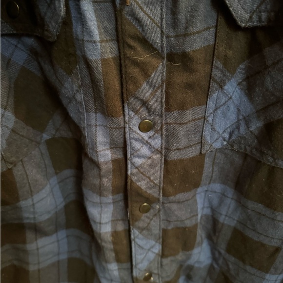 BOSTON TRADERS Men’s LG Blue Blk
Quilted Lining Snap Zip Jacket Coat Shacket EUC - Picture 7 of 16